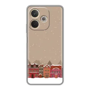 Новогодние, Праздничные Чехлы для OPPO A5 Pro - 2024 год (Зимний город)