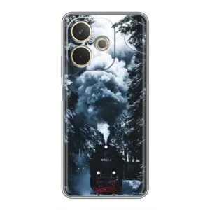 Новогодние, Праздничные Чехлы для OPPO A5 Pro - 2024 год (Зимний поезд)