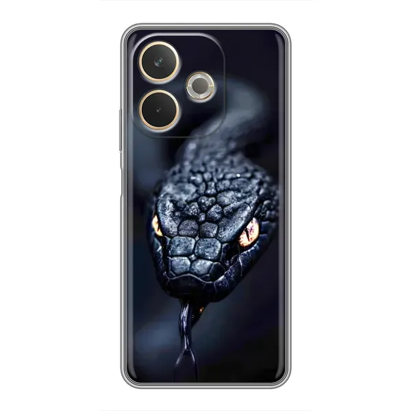 Чохол з принтом «Чорна змія» для OPPO A5 Pro