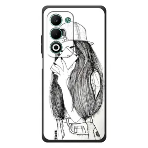 Чохол з друком для OPPO A5 - (Мода) (AlphaPrint) (Фото дівчини)