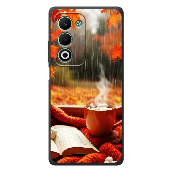 Чехол с принтом «Кофе и дождь» для OPPO A5