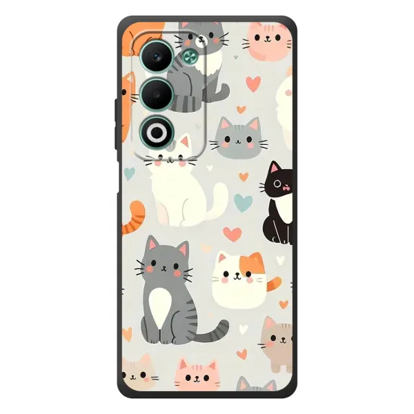 Чохол з принтом «Колаж котів» для OPPO A5 Чохол з принтом «Колаж котів» для OPPO A5