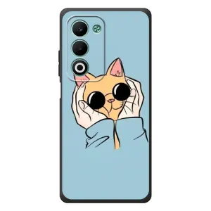 Чохол з принтом «Котик в окулярах» для OPPO A5