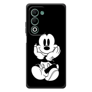 Эксклюзивный чехол для OPPO A5 (AlphaPrint - Мультяшные) (Микки на черном)