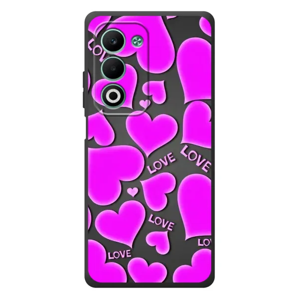 Чохол з принтом «Pink hearts» для OPPO A5 Чохол з принтом «Pink hearts» для OPPO A5