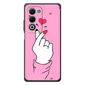 Чехол с принтом для OPPO A5 (AlphaPrint - Знак сердечка)
