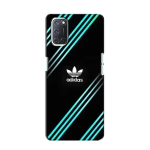 Чехлы Адидас для Oppo A52 (AlphaPrint) (Адидас с полосами)