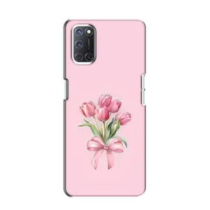 Чехол с розовым рисунком для Oppo A52 (Букет цветов)