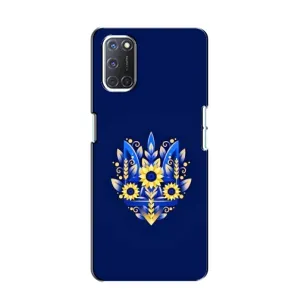 Чохли для Oppo A52 Укр. Символіка (AlphaPrint) (Квітковий Герб)