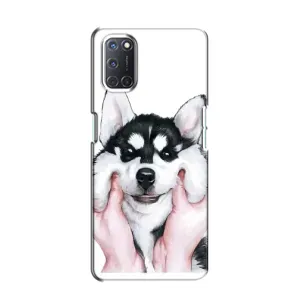 Чехлы с собаками для Oppo A52 (VPrint) (Довольный Хаски)