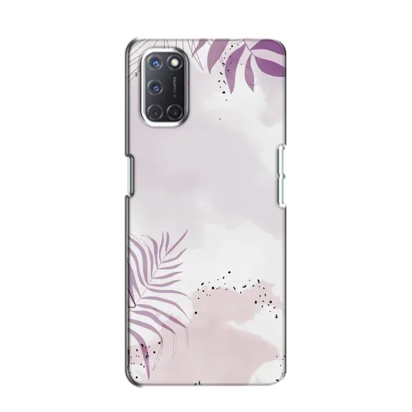 Чехол с принтом «Фиолетовые листья» для OPPO A52
