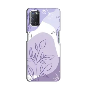 Чехол с принтом «Фиолетовые листья абстракция» для OPPO A52