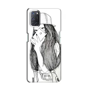 Чехол с печатью для Oppo A52 - (Мода) (AlphaPrint) (Фото девочки)