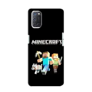 Чехол Майнкрафт на Oppo A52 (AlphaPrint) Minecraft (герои Minecraft)