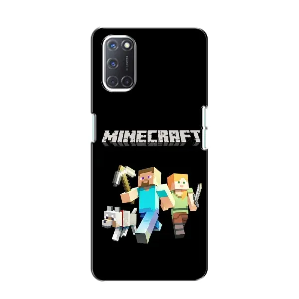 Чехол с принтом «герои Minecraft» для OPPO A52
