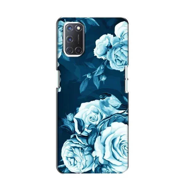 Чехол с принтом «Голубые Бутоны» для OPPO A52
