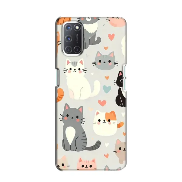 Чехол с принтом «Коллаж котов» для OPPO A52