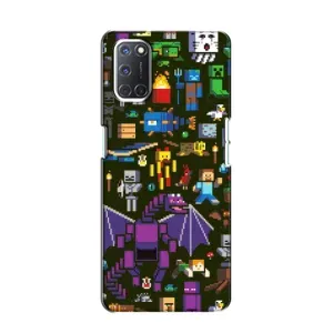Чехол Майнкрафт на Oppo A52 (AlphaPrint) Minecraft (Коллаж Майнкрафт)