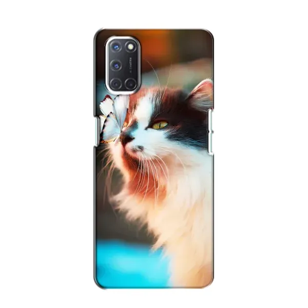 Чехол с принтом «Котик с бабочкой» для OPPO A52