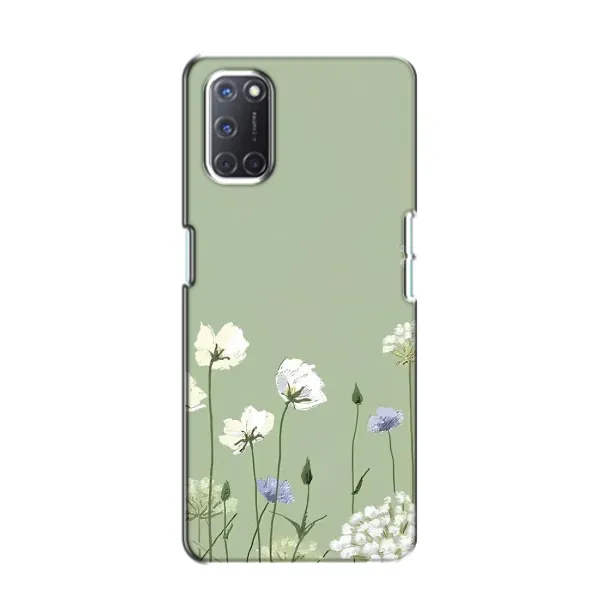 Чехол с принтом «Цветы на зеленом» для OPPO A52