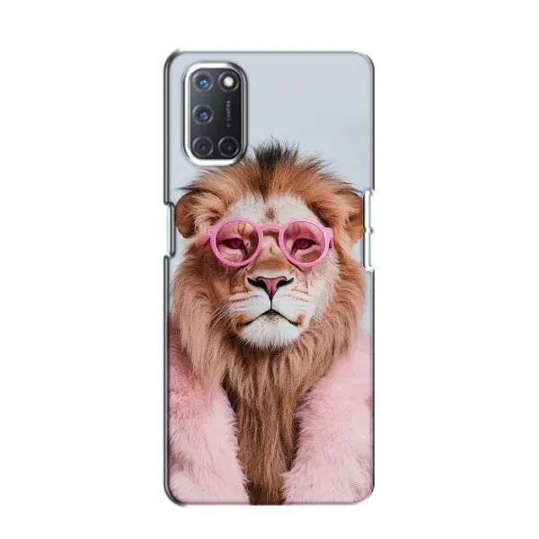Чехол с принтом «Лев в очках» для OPPO A52