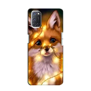 Чехлы с картинкой Лисички для Oppo A52 (VPrint) (Лисичка в гирляндах)