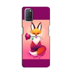 Чехлы с картинкой Лисички для Oppo A52 (VPrint) (Лисичка с розочкой)