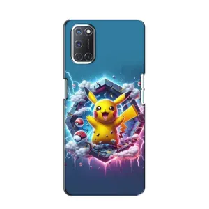 Чехол с Пикачу на Oppo A52 (Лого Пикачу)