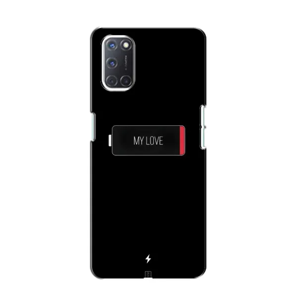 Чехол с принтом «Love battery» для OPPO A52