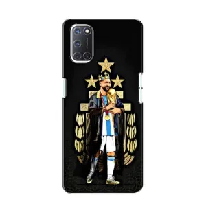 Чехлы для Oppo A52 (Leo чемпион) (AlphaPrint) (Месси Король)