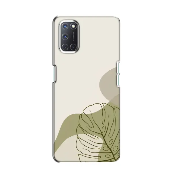 Чехол с принтом «Зеленая монстера дизайн» для OPPO A52