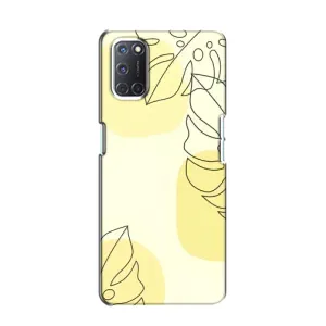 Силиконовый чехол с принтом в цветах на Oppo A52