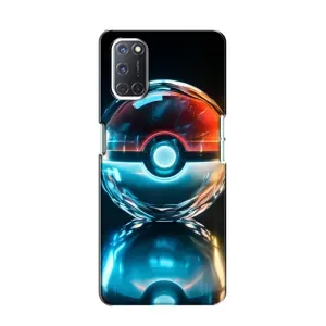 Чехол с Пикачу на Oppo A52 (Мяч Пикачу)