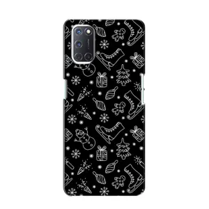 Новогодние, Праздничные Чехлы для Oppo A52 - 2024 год (Новогодний фон)