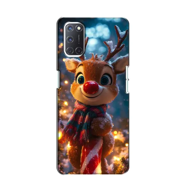 Чехол с принтом «Олень с шарфом» для OPPO A52