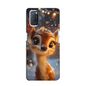 Чехол с принтом «Олененок среди гирлянд» для OPPO A52