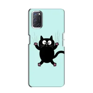 Чехол с принтом для Oppo A52 (AlphaPrint) Модные коты (Падающий кот)
