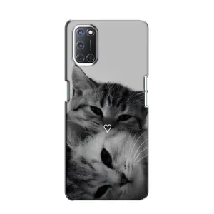 Чехол с рисунком кот на Oppo A52 (Пара котов)