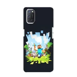 Чехол Майнкрафт на Oppo A52 (AlphaPrint) Minecraft (персонажи Minecraft)