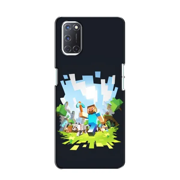 Чехол с принтом «персонажи Minecraft» для OPPO A52