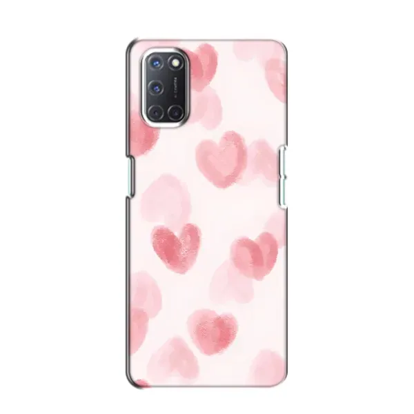 Чехол с принтом «Розовые сердечки» для OPPO A52