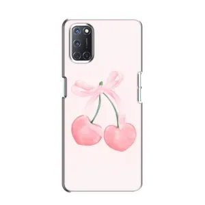 Чехол с розовым рисунком для Oppo A52 (Розовые вишни)