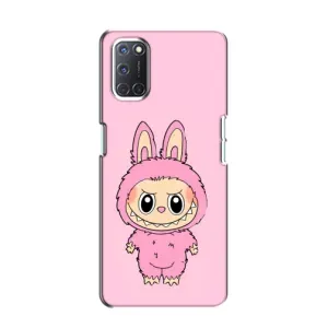 Чехол с Лабубу на Oppo A52 (Розовый Лабубу)
