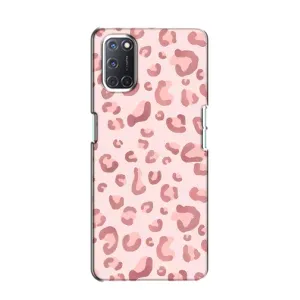 Чехол с розовым рисунком для Oppo A52 (Розовый леопард)