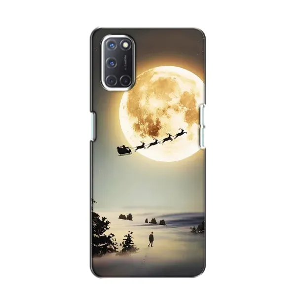 Чехол с принтом «Санта на луне» для OPPO A52 Чехол с принтом «Санта на луне» для OPPO A52