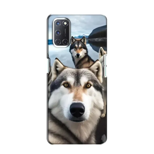 Чехол с принтом «Селфи ХАски» для OPPO A52 Чехол с принтом «Селфи ХАски» для OPPO A52
