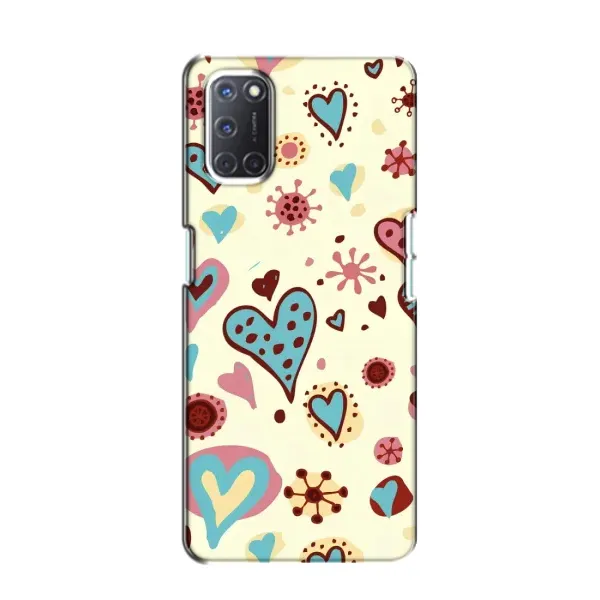 Чехол с принтом «Сердечки» для OPPO A52