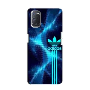 Чехлы Адидас для Oppo A52 (AlphaPrint) (Синий Адидас)