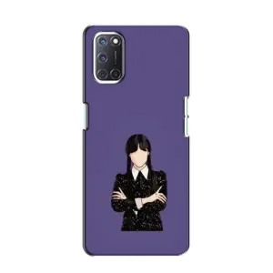 Чохли Венсдей на Oppo A52 Уенсдей (AlphaPrint) (Венздей у чорному)