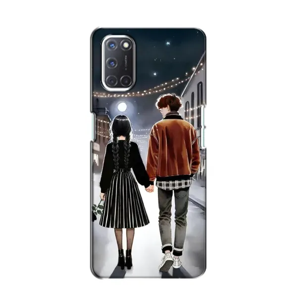 Чохол з принтом «Венздей та Тайлер» для OPPO A52 Чохол з принтом «Венздей та Тайлер» для OPPO A52